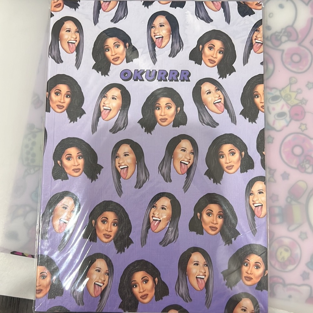 CARDI B OKURRR LINED NOTEBOOK JOURNAL BRAND NEW